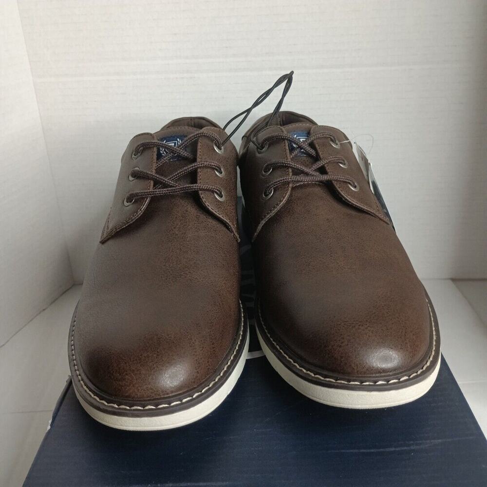 New Chaps Men's Riccardo Lace-up Flexx Shoes, Brown,‎ Size 9.5